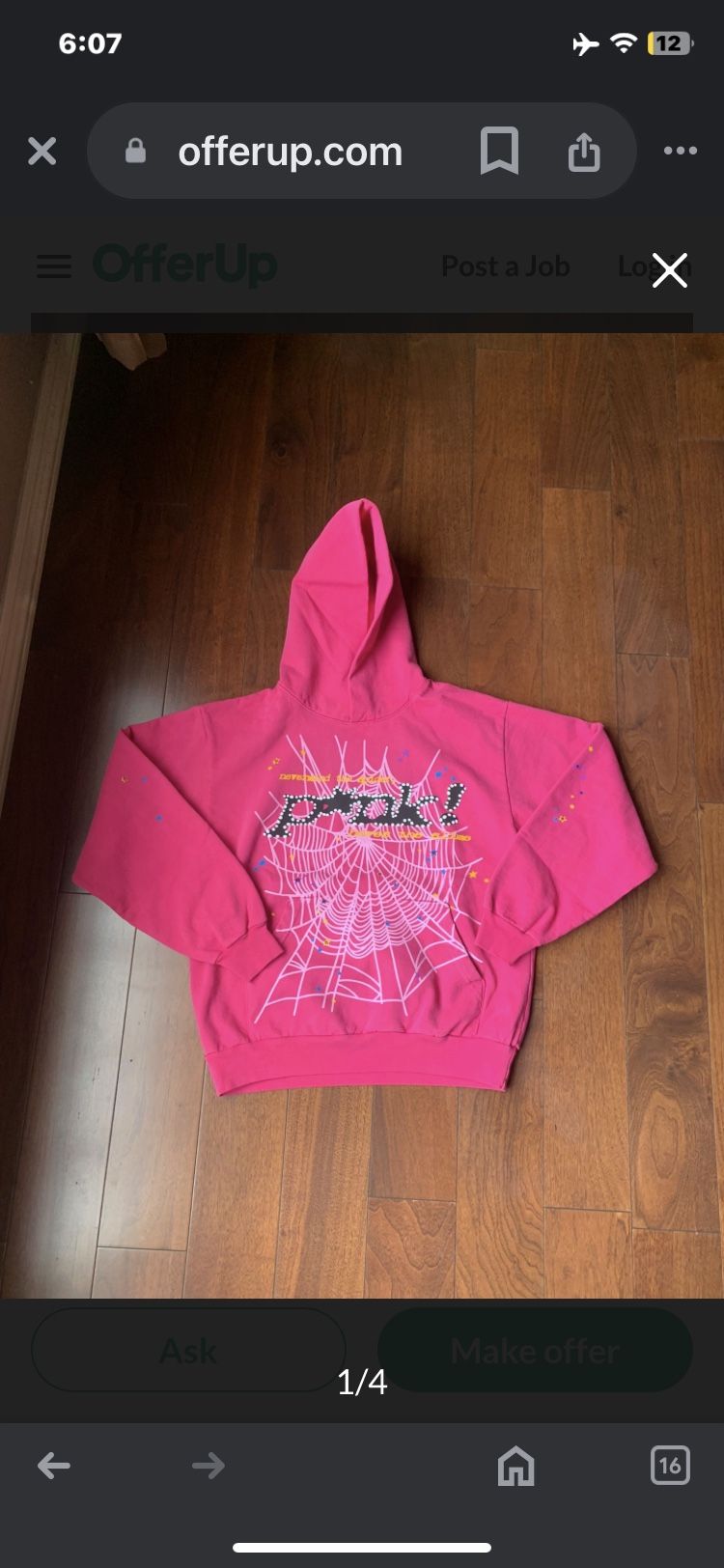 Pink Sp5der Hoodie