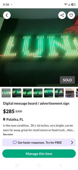 Digital message board / advertisement sign