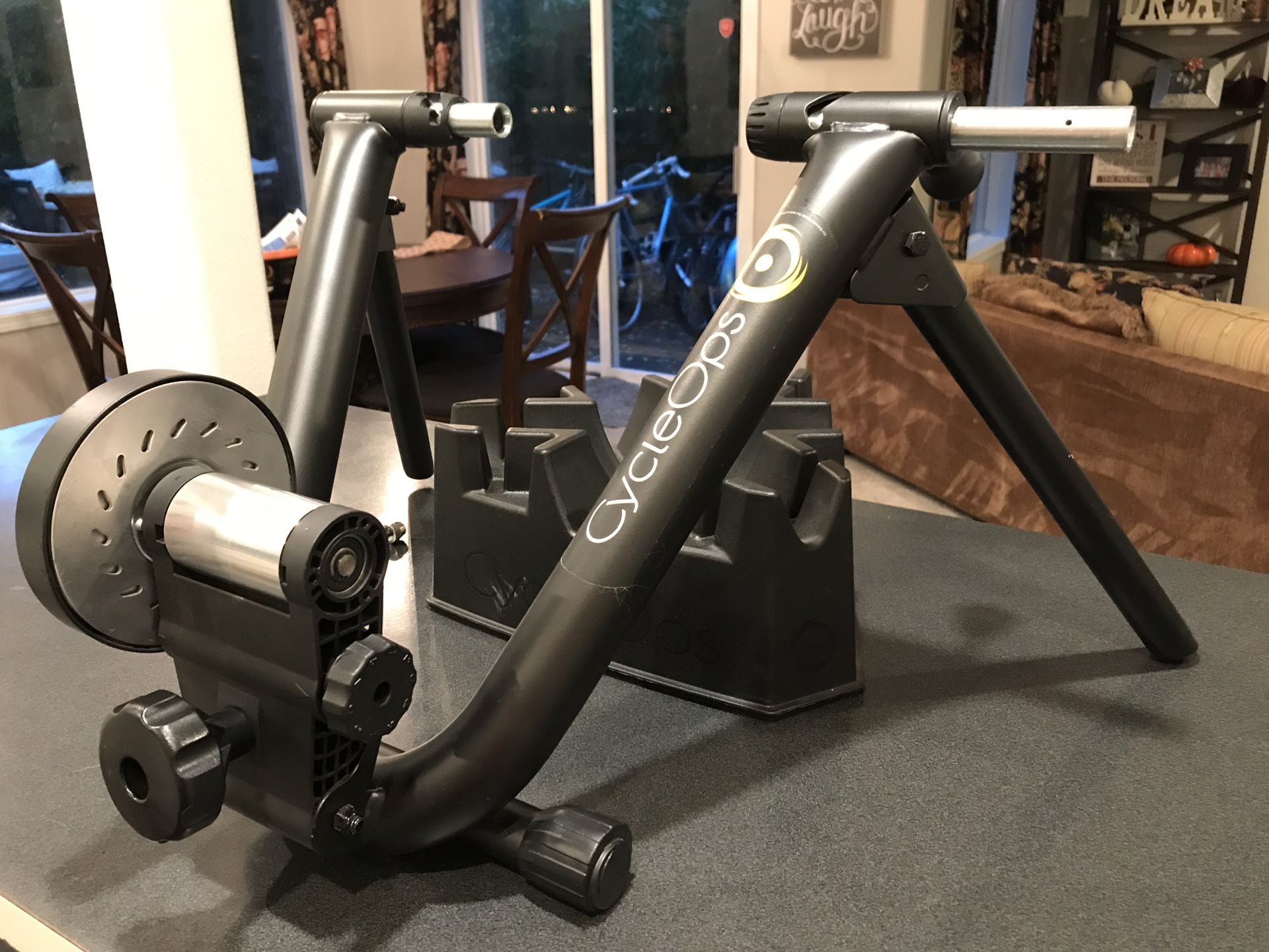 CycleOps Mag+ Indoor Bicycle Trainer with Power Climber Block
