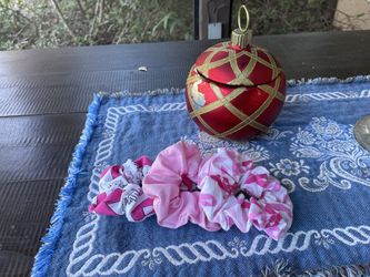 Breast cancer awarness Scrunchies