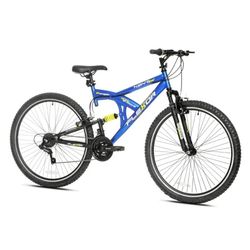 29" Kent Flexor Dual Suspension Mountain Bike, Adult Ages 14+, Blue