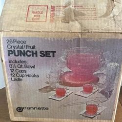 Vintage Punch Bowl Set