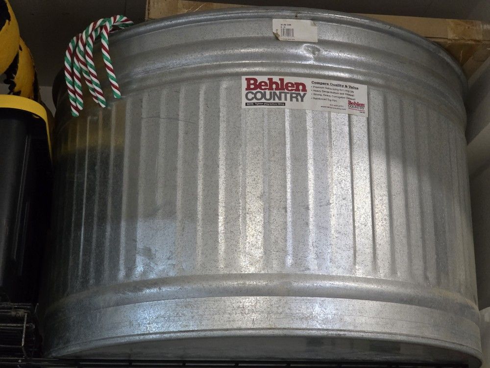 Large Galvanized Water Tanks.
