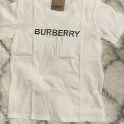 Burberry Logo Print Oversized T-shirt ‘White’