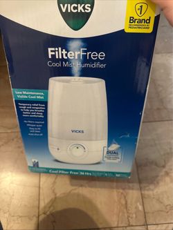 Vicks Filter Free Cool Mist Humidifier VUL545 Open Box New