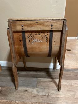 Antique Wooden Butter Churn on Stand