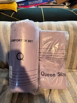 Purple comforter set queen size