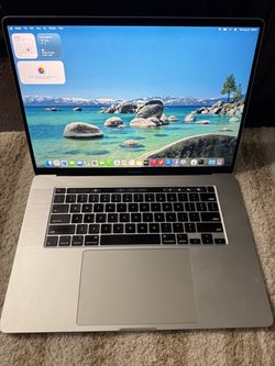 Apple MacBook Pro 2019 core i7 16 inch 16GB RAM 512 storage