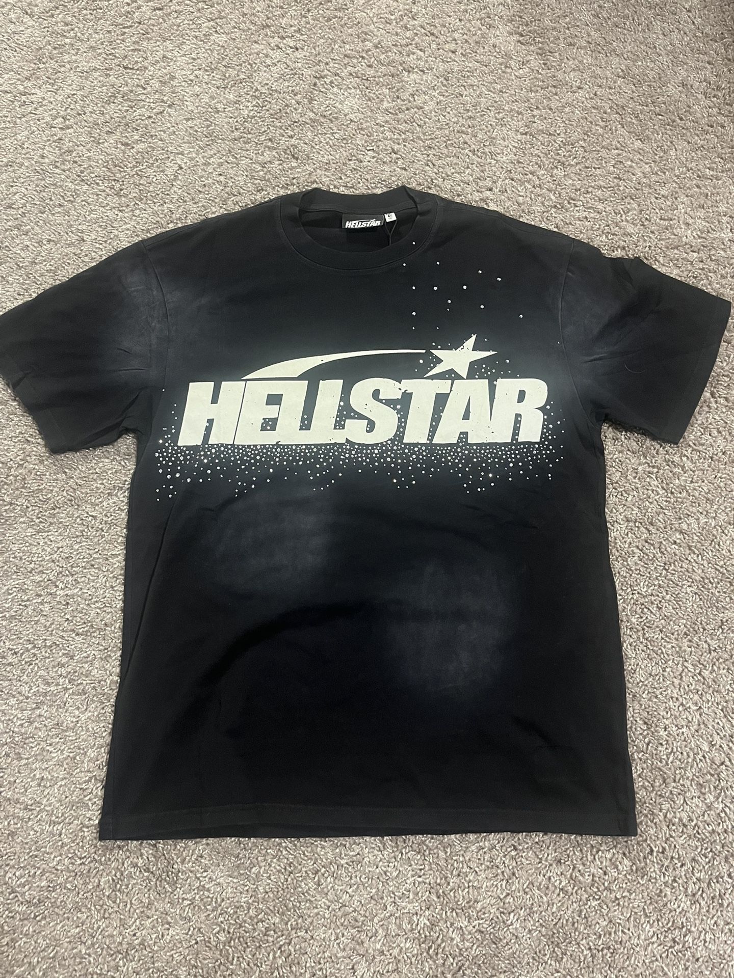 Hellstar, Black and White Tee, Size Medium