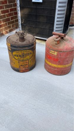 2 Antique Gas Cans