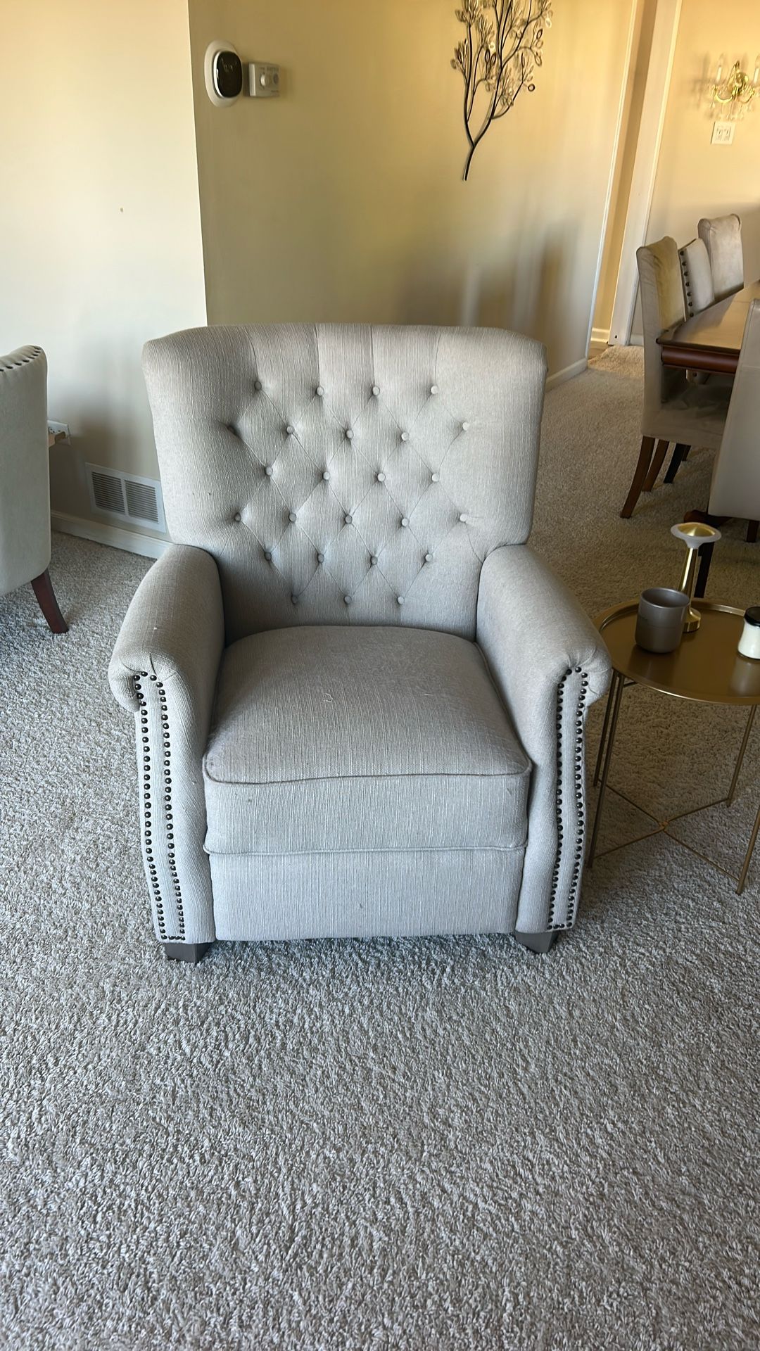 Beige Recliner