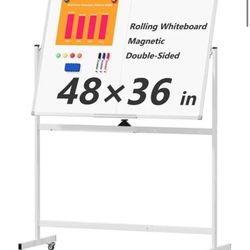 Large Rolling Whiteboard