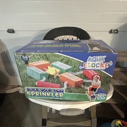 New Aqua Blocks STEAM Water Toy build your own sprinkler system for outdoor play