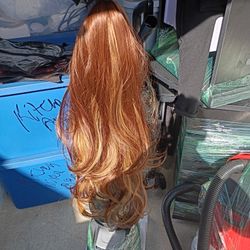 Long Real Hair Wig