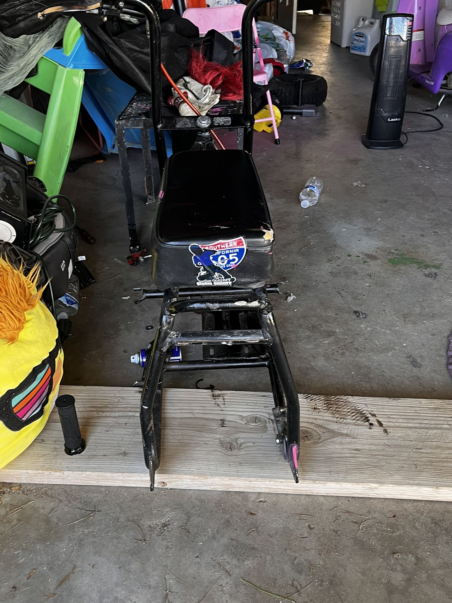 Ct200 Mini Bike Frame With (fork) Back Tire Our Only Front