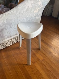White Plastic Stool