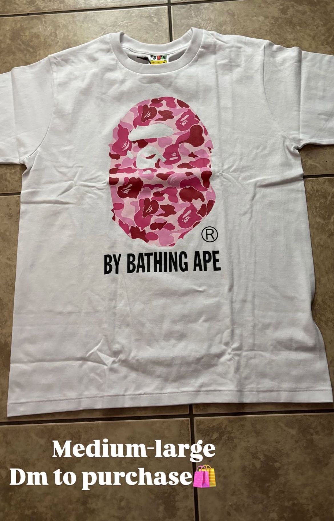 bape shirt small-large