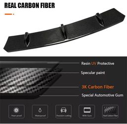 BRAND NEW 2017-2020 BMW G30 M-SPORT REAL CARBON FIBER 3PCS FRONT BUMPER SPLITTER SPOILER LIP