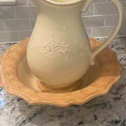  Ceramic Pitcher And Basin