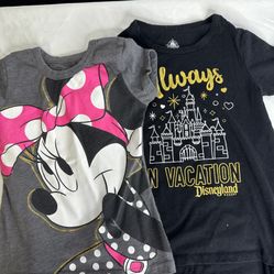 2 Disney T-shirts Girls Size 5