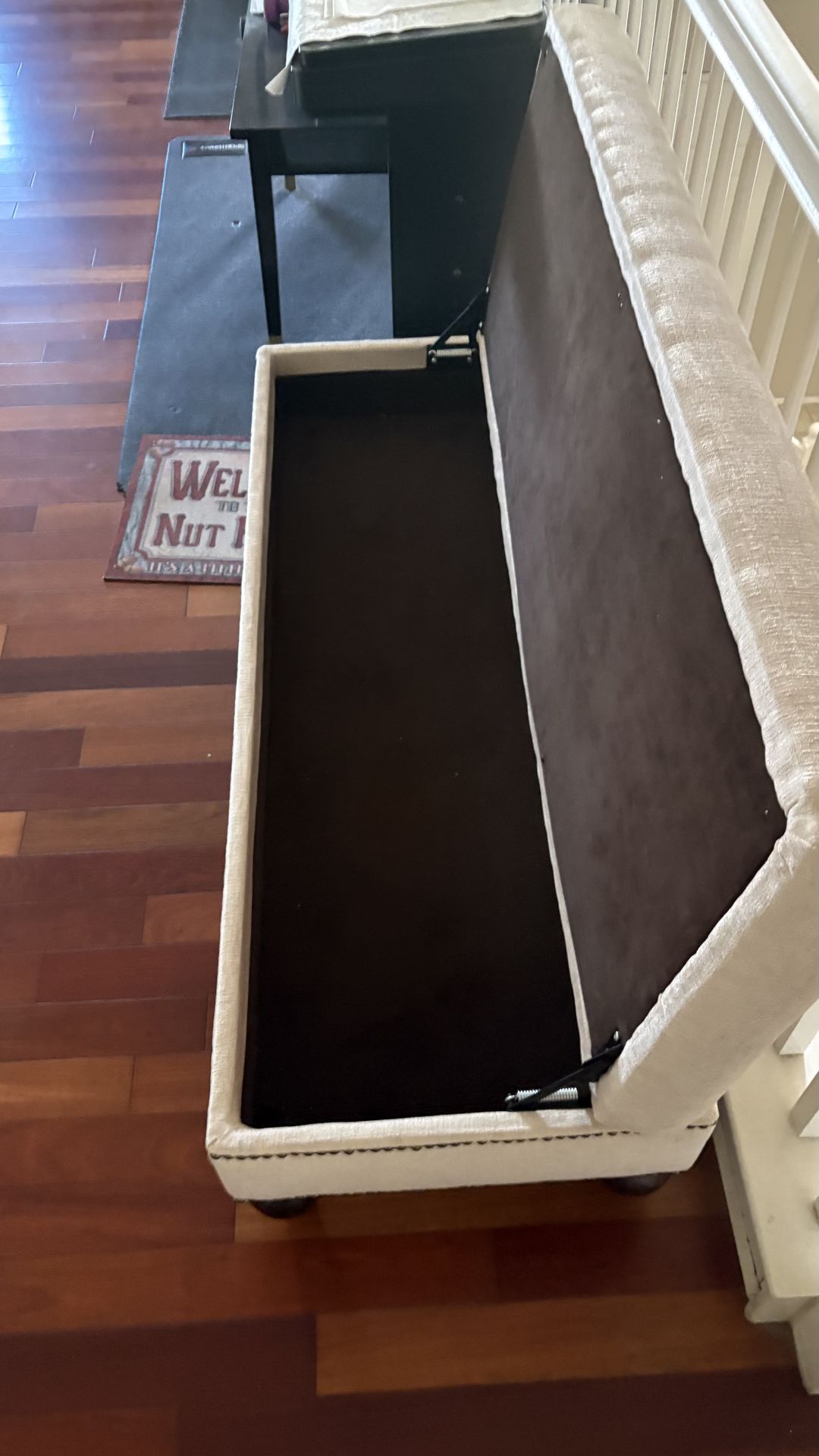 beige bench H17”X W20” X L56”