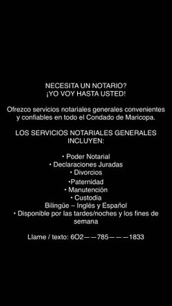 Notaria pública, divorcios y más