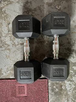 New 30 Pound Dumbbells