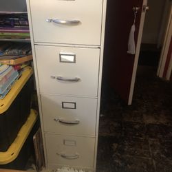 Vintage Metal File Cabinet 