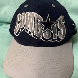 Dallas Cowboys Baseball Hat Cap In Blue & Gray. 