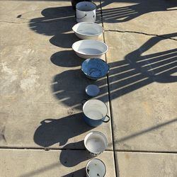 Vintage miscellaneous pots and pans