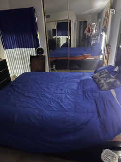 Queen LED Bed Set — Looks Even Better In Person(obo)