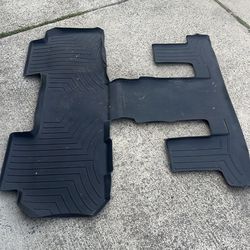 Plastic floor mat for back rows of ‘18 traverse
