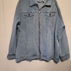 Denim & Co Jean Jacket Size 1x