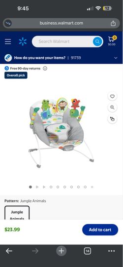 Baby Bouncer Seat Jungle Animals