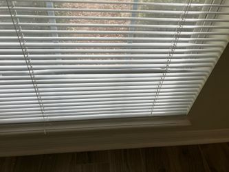 White Horizontal Window Blinds 62" x 72"