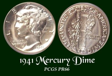 1941 PCGS PR66 Mercury Dime