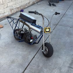 Minibike Front Setup BARS AND WHEEL ONLY (OG GTS BARS)