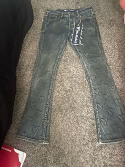 Valabasas Monogram Flare Jeans