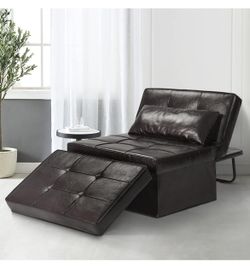 4 In 1 Convertible Leather Sofa Bed