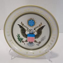 Vintage "Great Seal of the United States" Metal 8.5" Souvenir Plate