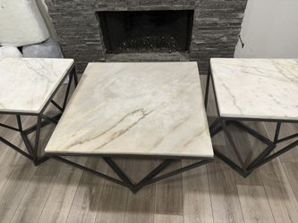 Marble Table And Side Tables