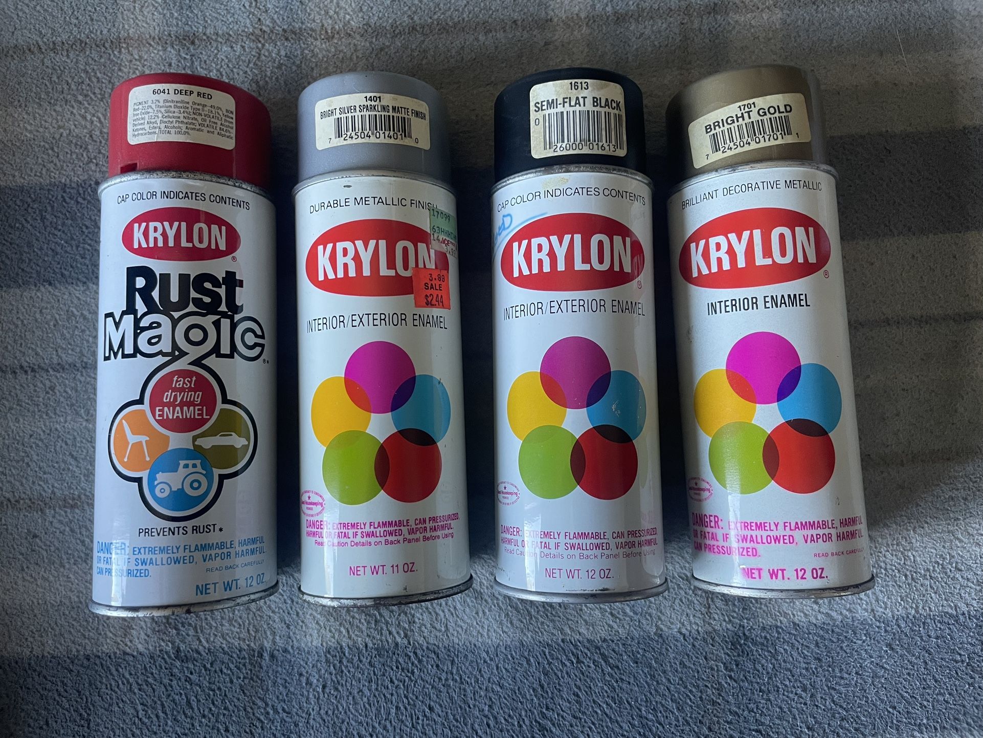 Vintage Krylon Cans, $15 Each