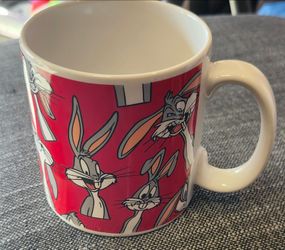 Vintage Applause Bugs Bunny Coffee Mug Warner Bros 1994 Looney Tunes 12 oz Faces Expressions