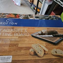 Bamboo Cutting Board And Utensil.  Nrw