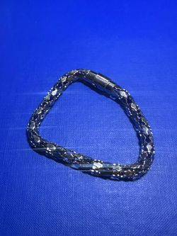Silver Multi-Strand Chain Bracelet