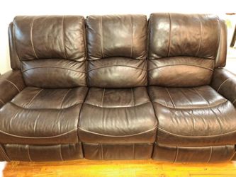 Leather Recliner Sofa