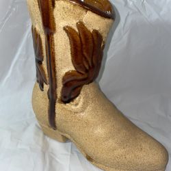 Vintage Ceramic Western Boot Vase