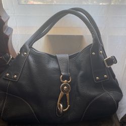 Authentic Black Leather Dooney & Bourke