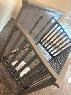 Buy buy baby wooden grey crib