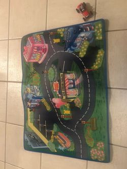 Disney City Car Playmat with Mickey Mouse Car